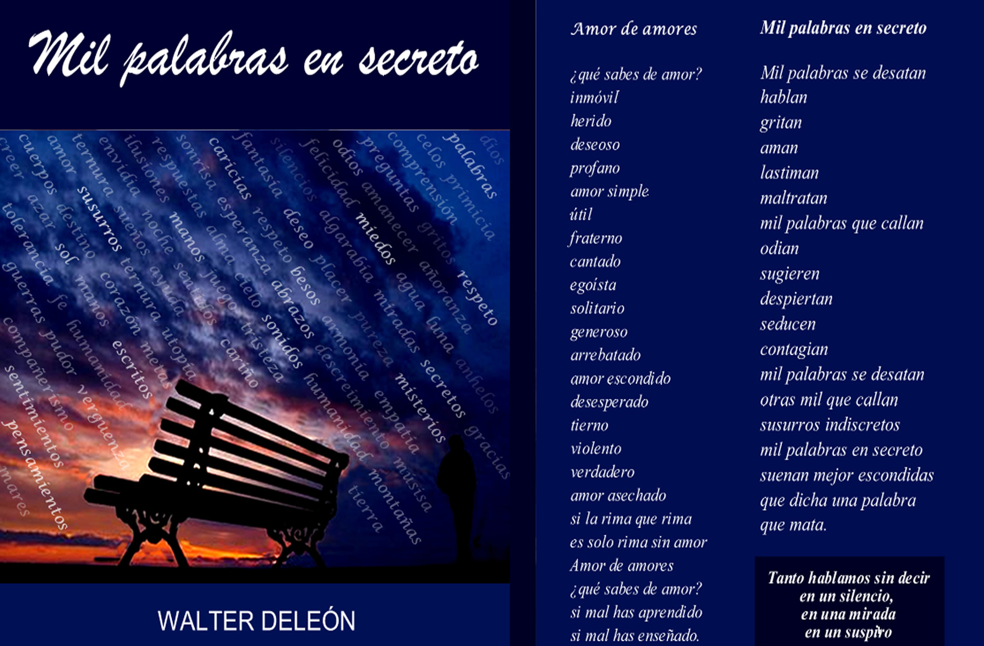 Walter Deleón (también conocido como Walter Luis Deleón), escritor, poeta, guionista, dramaturgo argentino